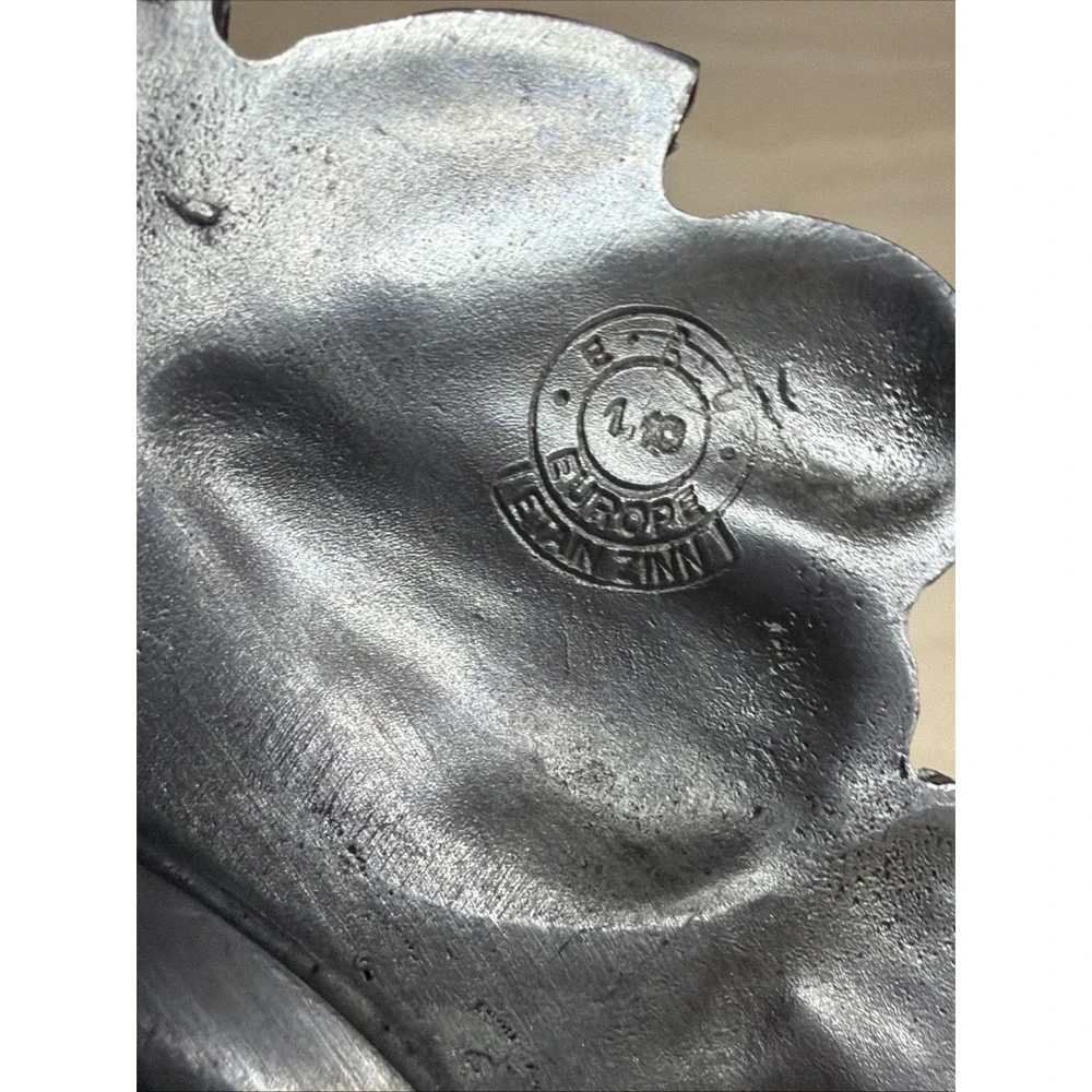 Fruit Pewter‎ Wine Coaster Plate Candle Holder Italy